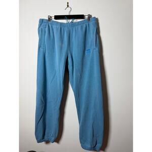 supreme north face light blue sweat pants